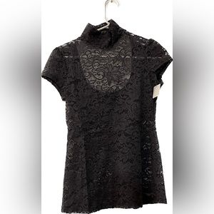 Lace short sleeve blouse